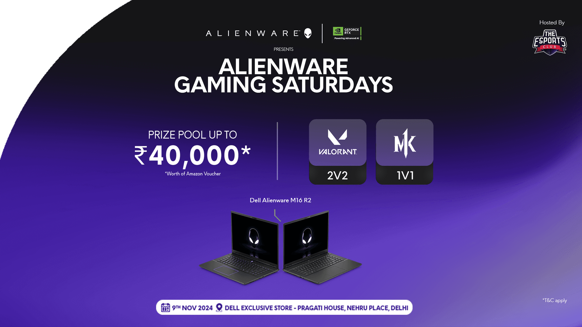 Alienware Gaming Saturdays - Delhi banner