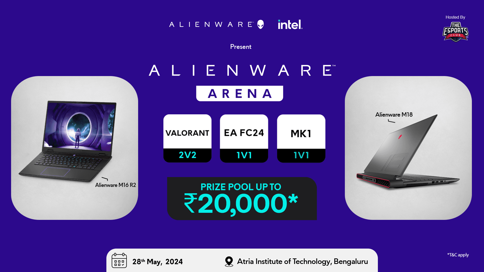 Alienware Arena - Atria Institute of Technology, Bengaluru banner