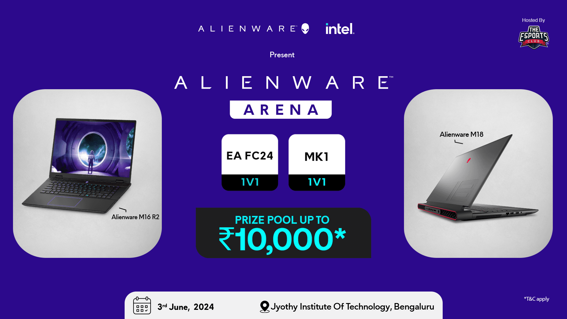 Alienware Arena - Jyothy Institute of Technology  banner