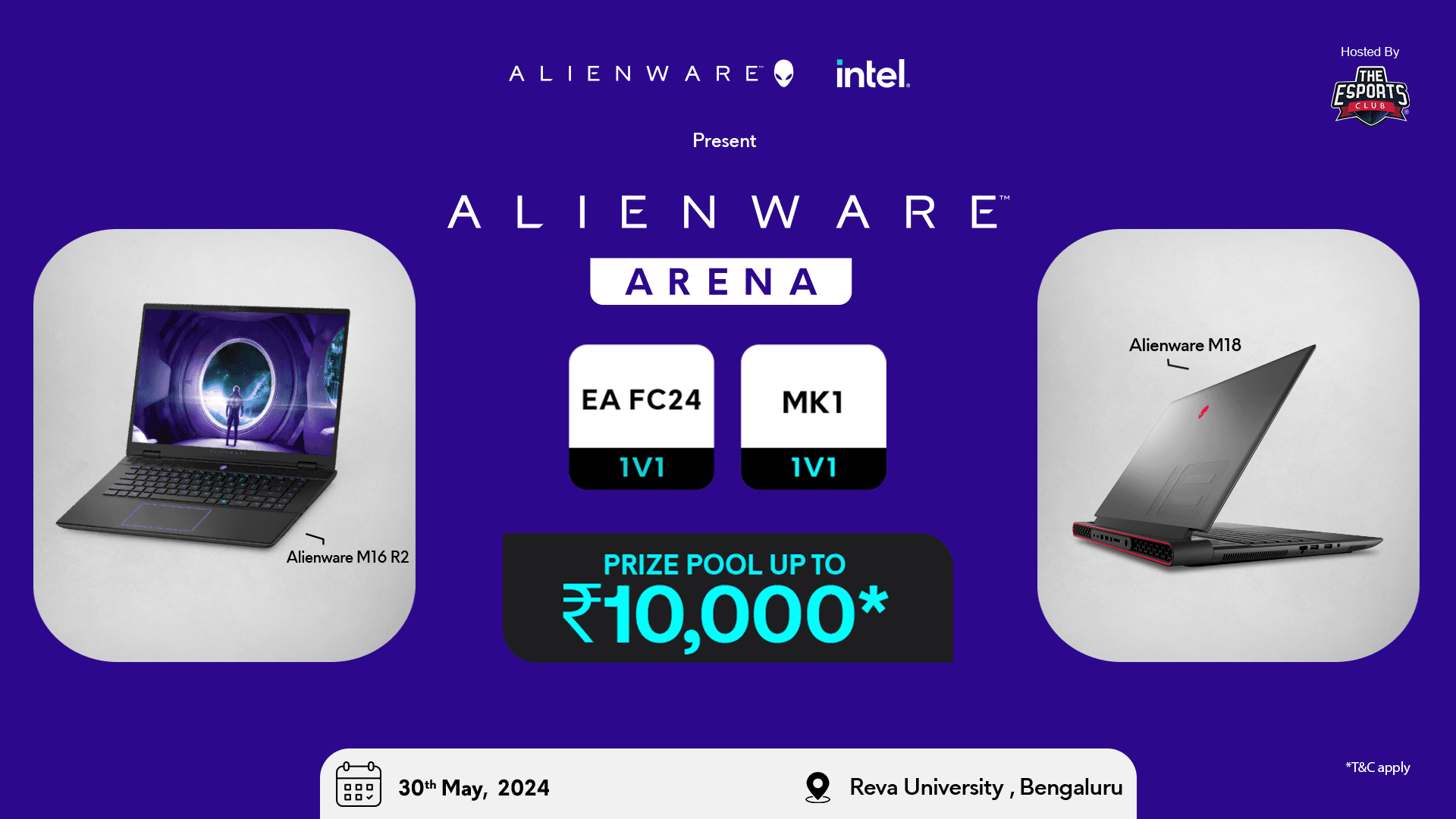 Alienware Arena - Reva University, Bengaluru banner
