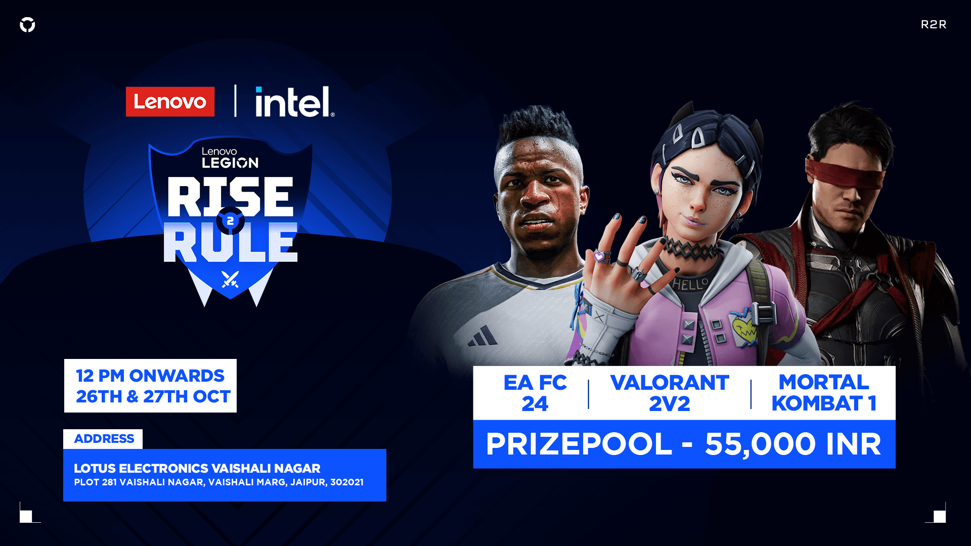 Lenovo Intel Rise2Rule Jaipur - Vaishali Nagar banner