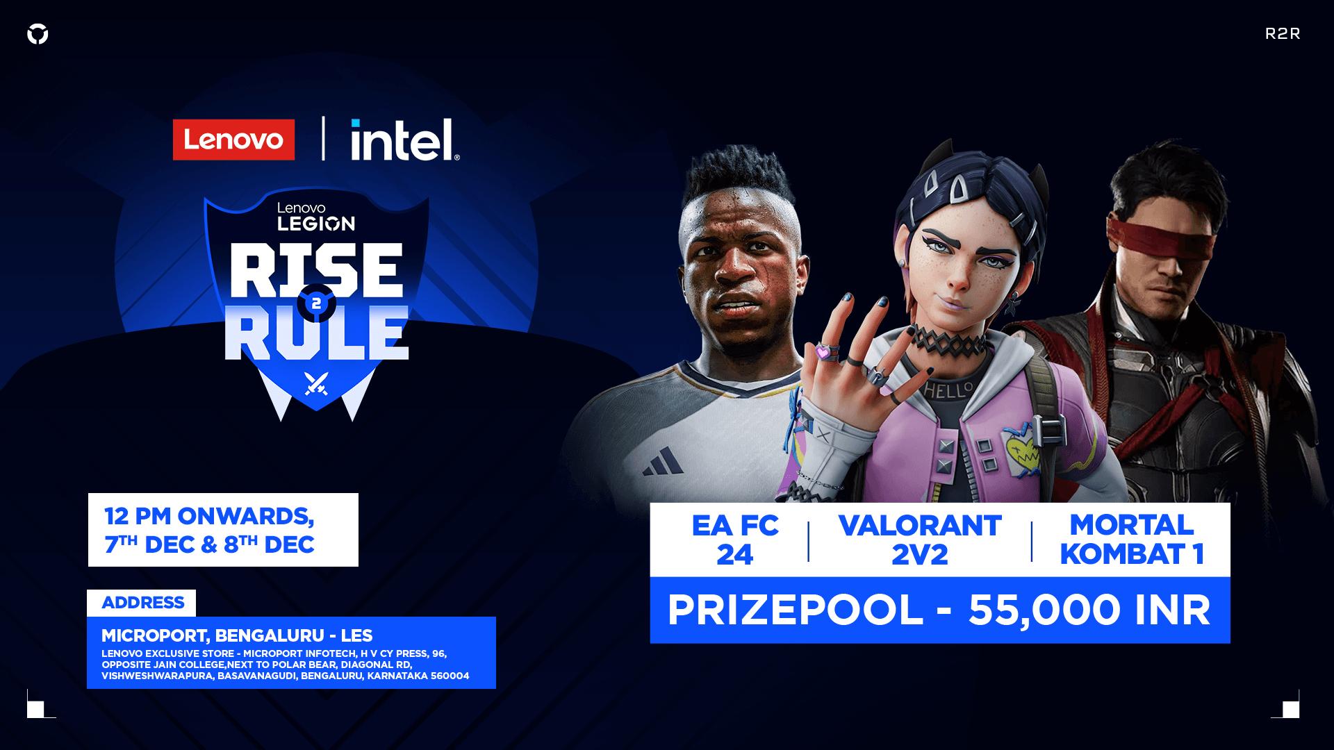 Lenovo Intel Rise2Rule - Bengaluru - Microport banner