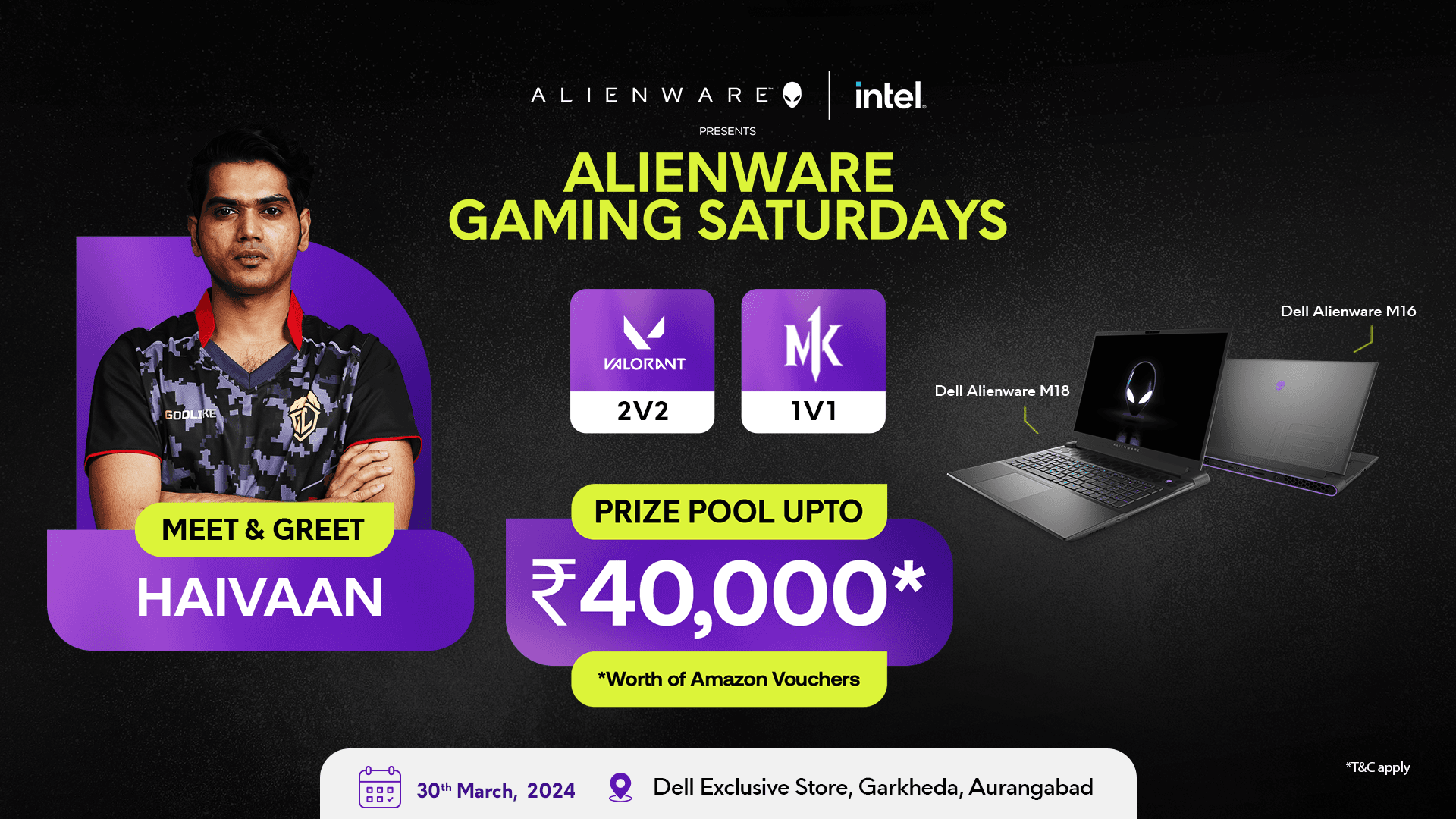 Alienware Gaming Saturdays - Aurangabad banner