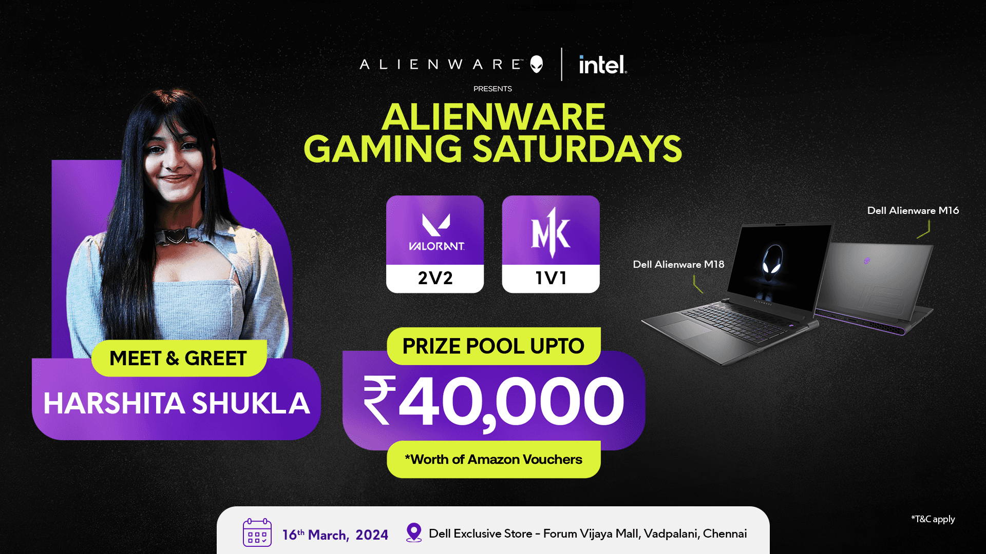 Alienware Gaming Saturdays - Chennai banner
