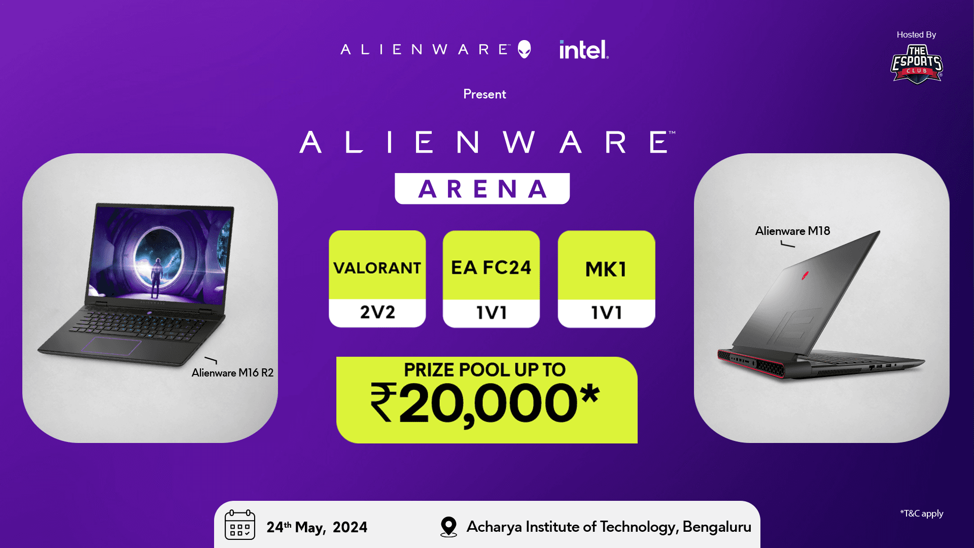 Alienware Arena - Acharya Institute of Technology, Bengaluru banner