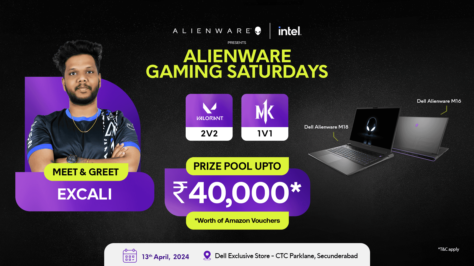 Alienware Gaming Saturdays - Secunderabad banner
