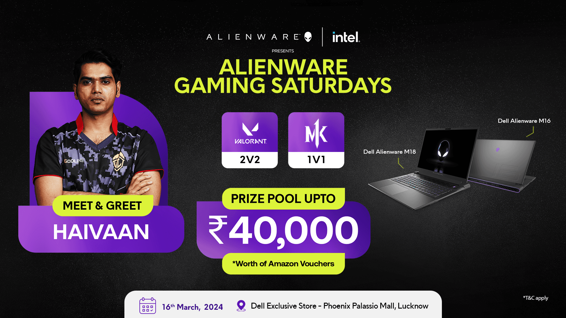 Alienware Gaming Saturdays - Lucknow banner
