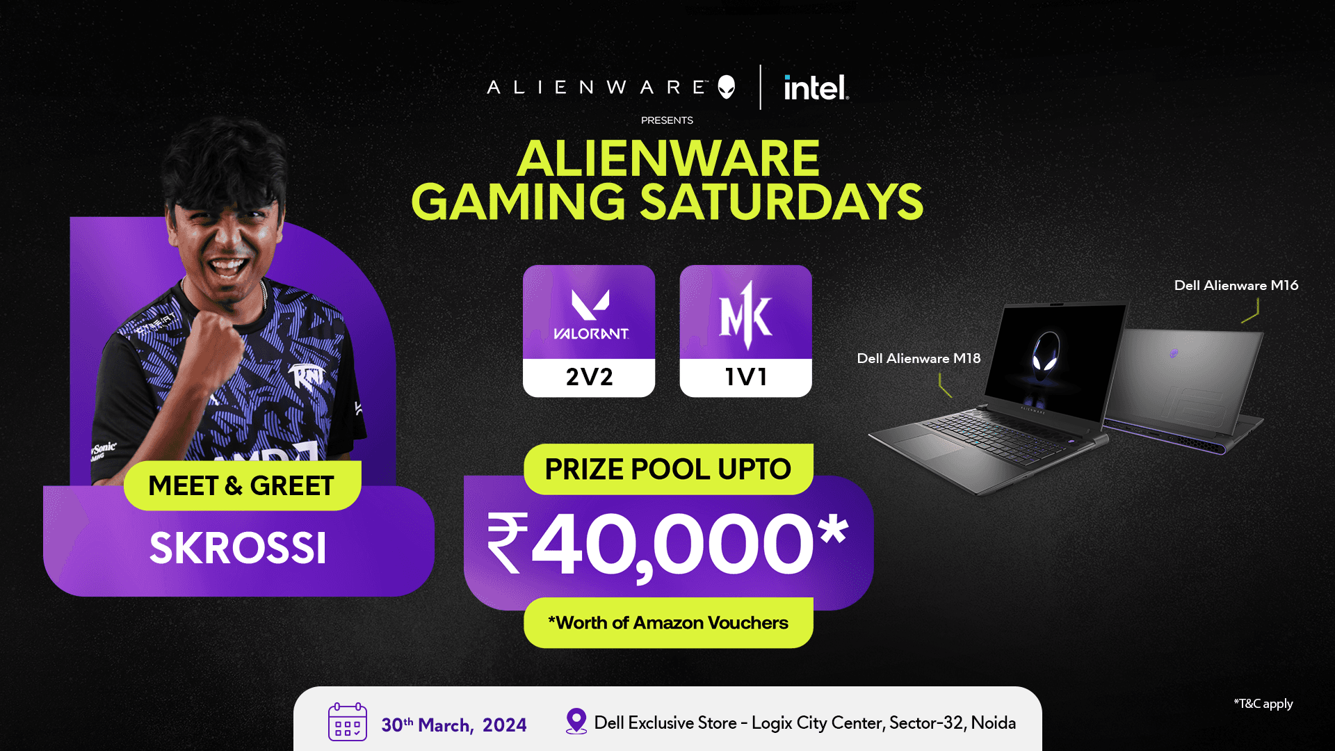 Alienware Gaming Saturdays - Noida banner