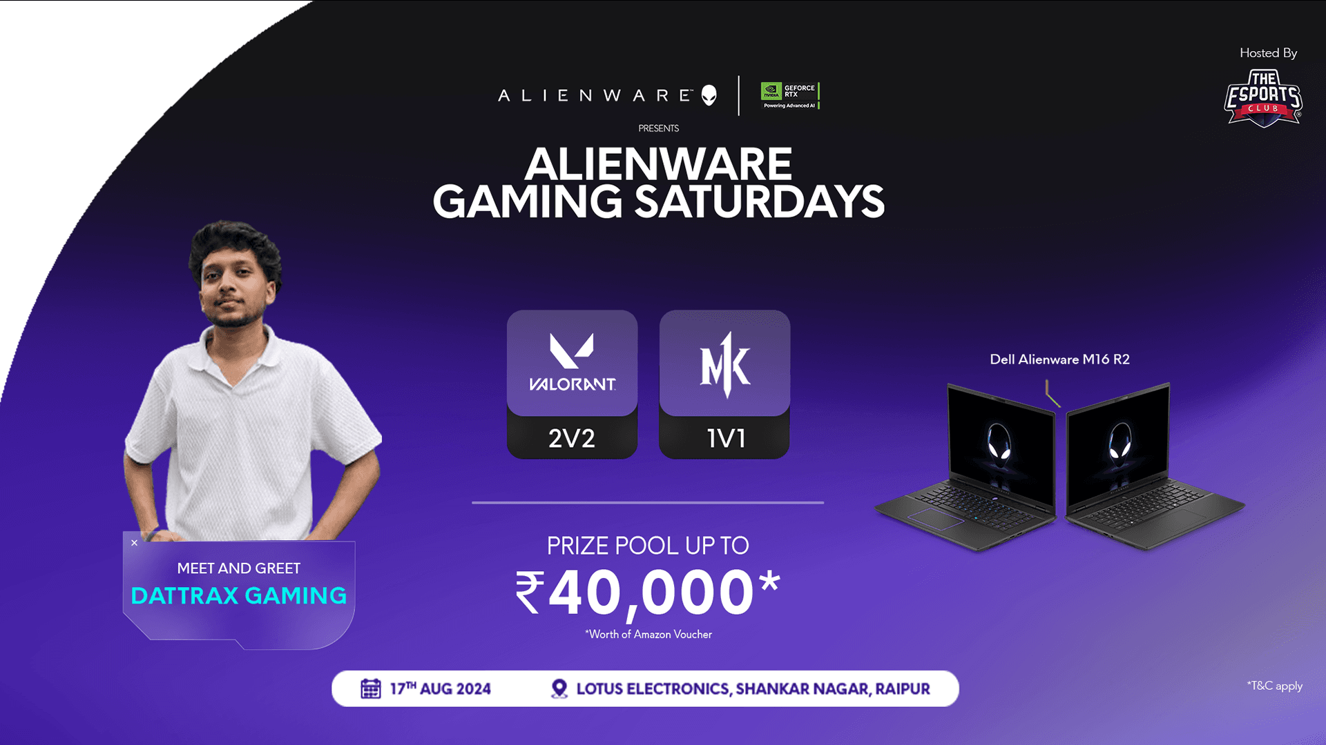 Alienware Gaming Saturdays - Raipur banner