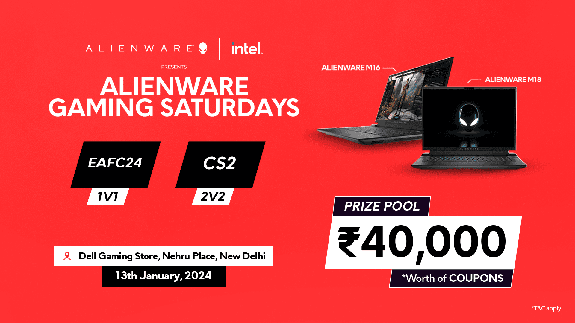 Alienware Gaming Saturdays - Delhi banner