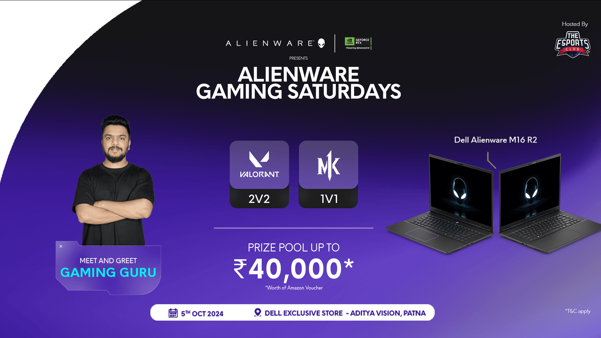 Alienware Gaming Saturdays - Patna banner