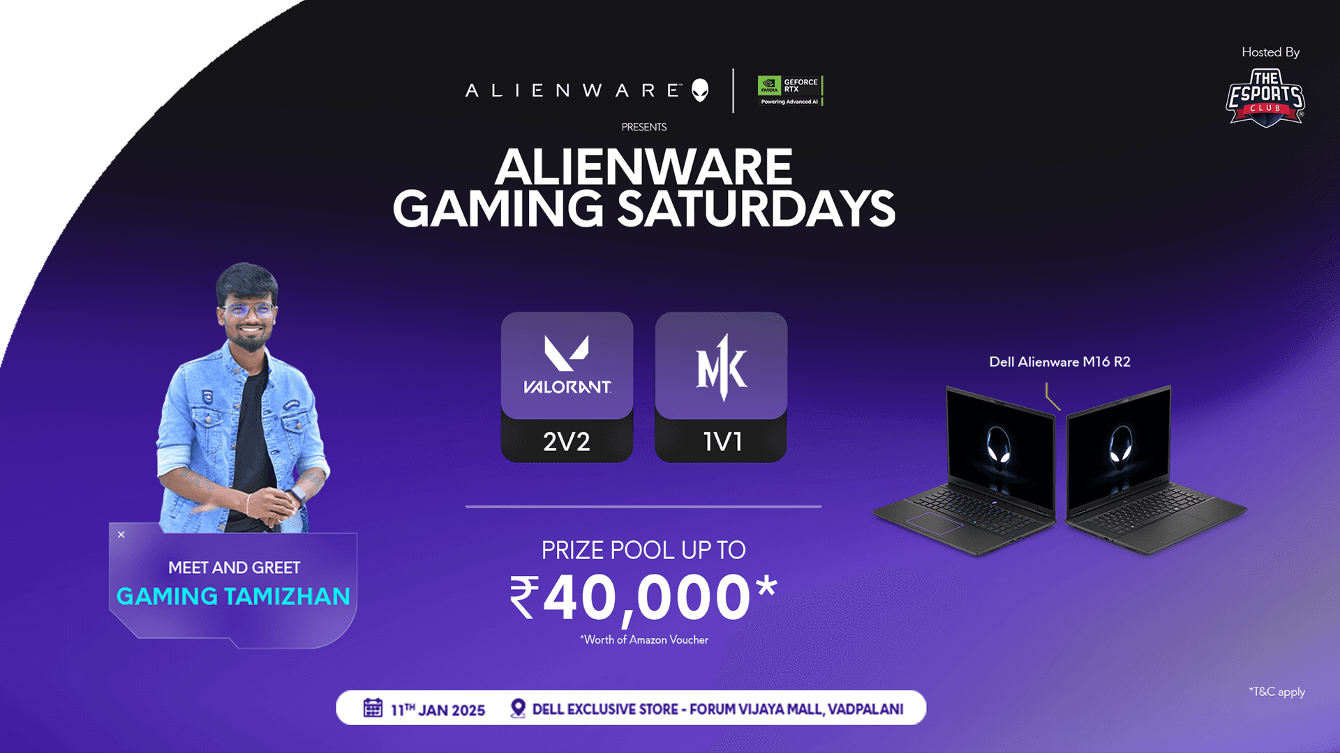 Alienware Gaming Saturdays - Chennai banner