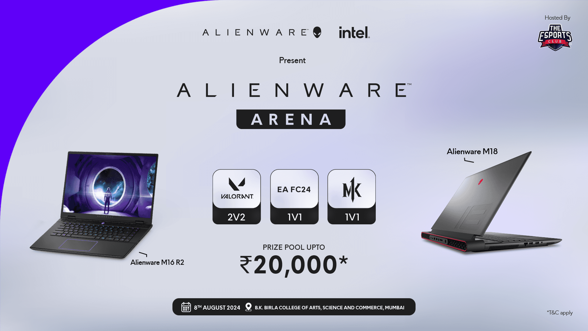Alienware Arena - B.K. Birla College of Arts, Science and Commerce, Mumbai banner