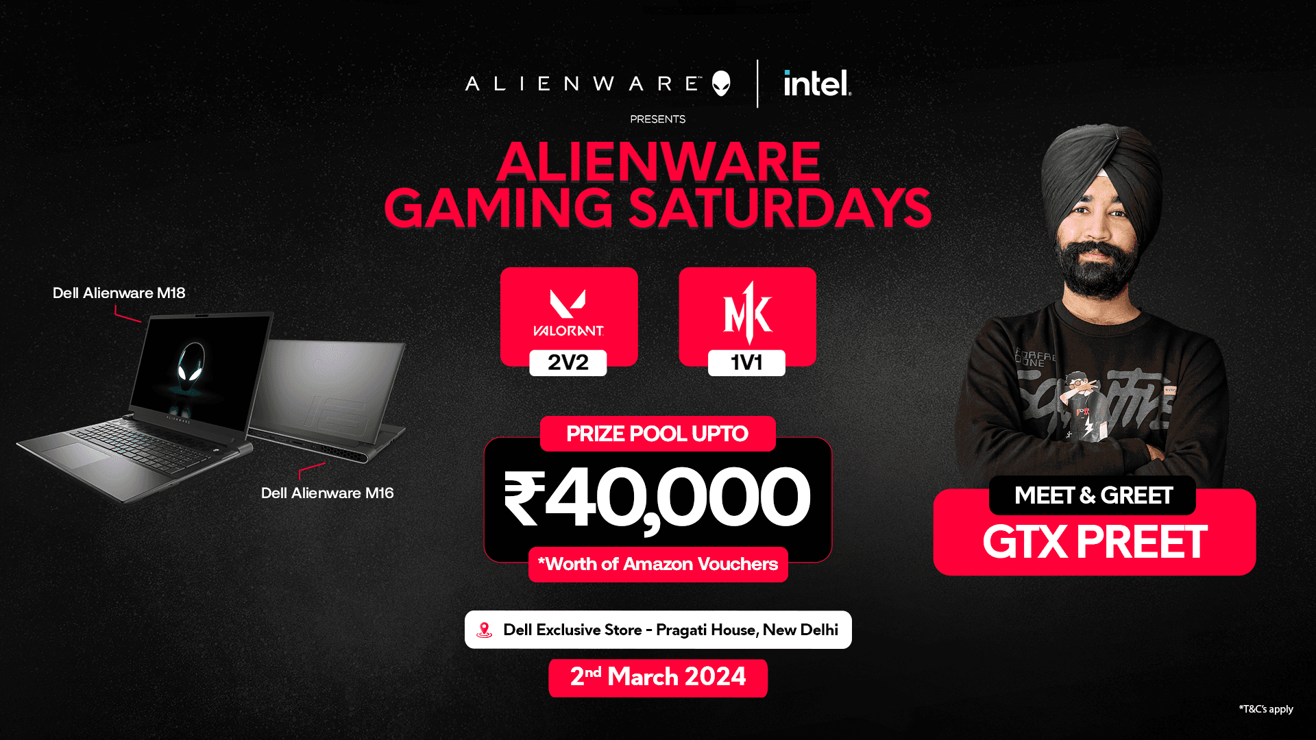 Alienware Gaming Saturdays - Delhi banner