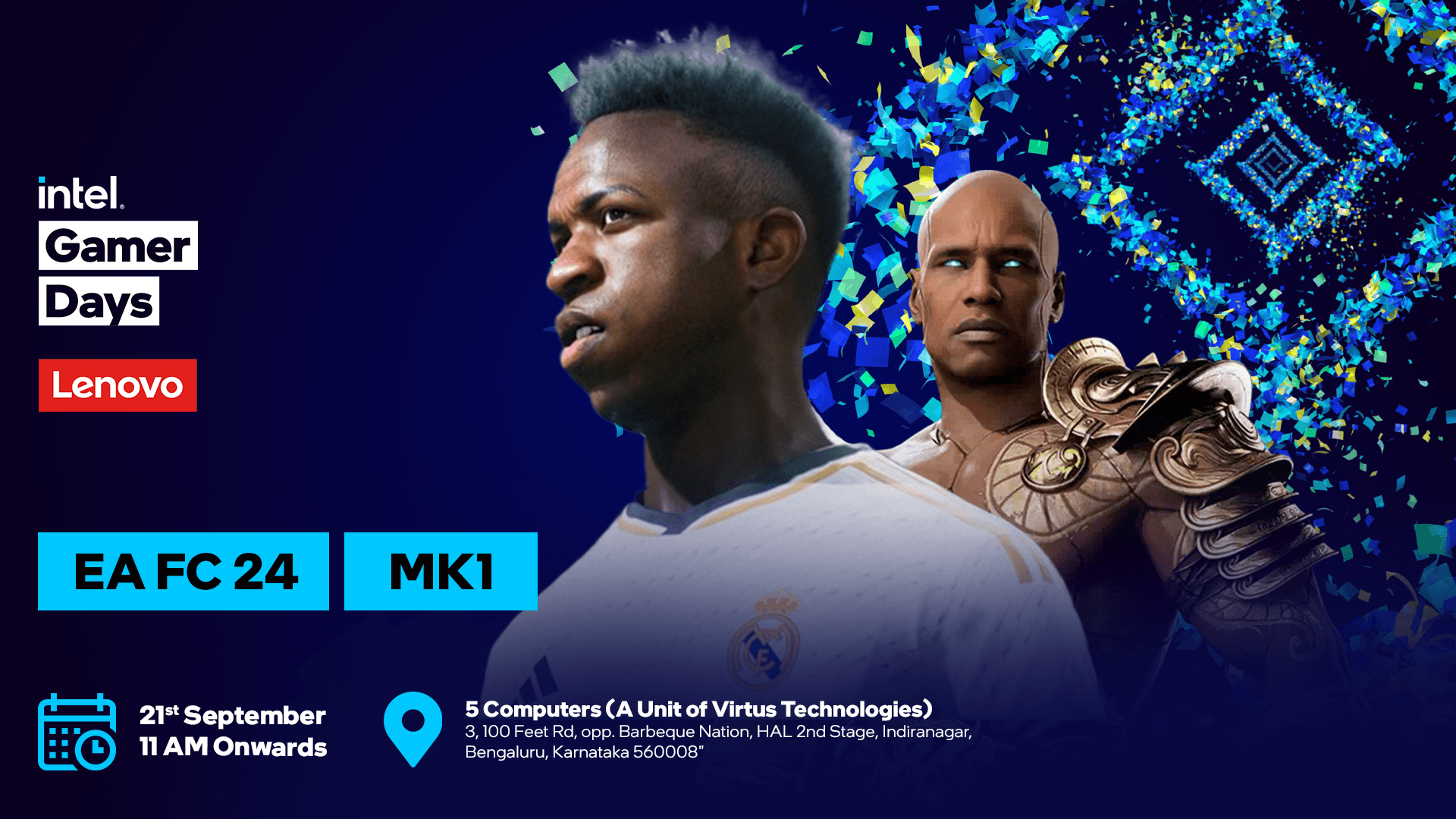 Intel Gamer Days - Lenovo, 5 Computers (A Unit of Virtus Technologies) banner