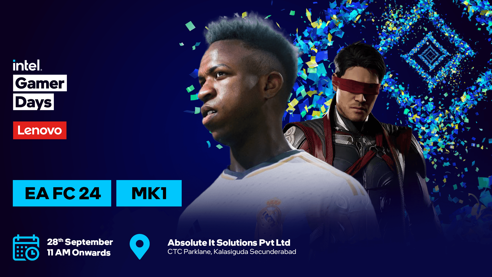 Intel Gamer Days - Lenovo, Hyderabad - Absolute It Solutions banner