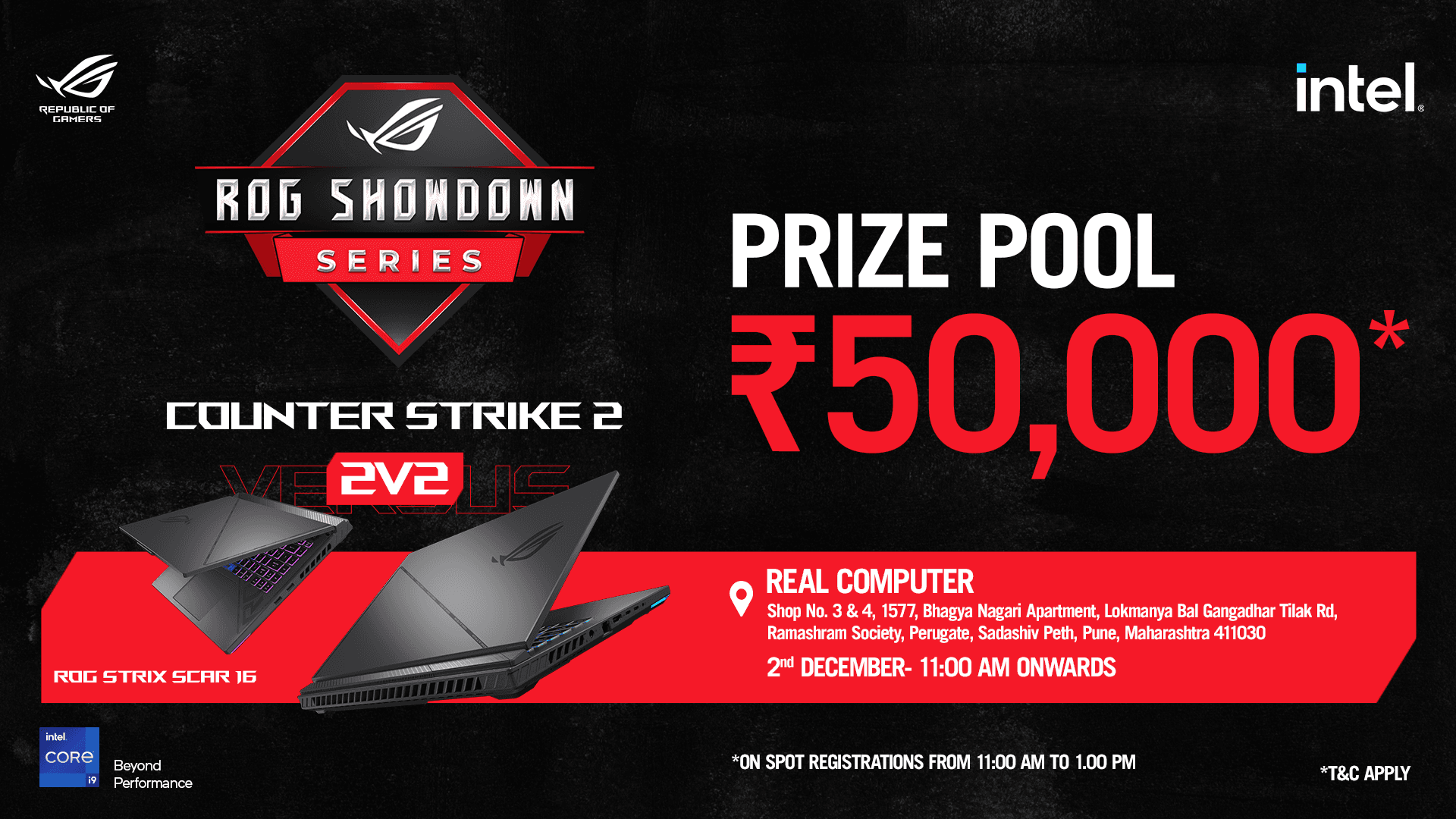 ROG Showdown Series - Pune 2nd December banner