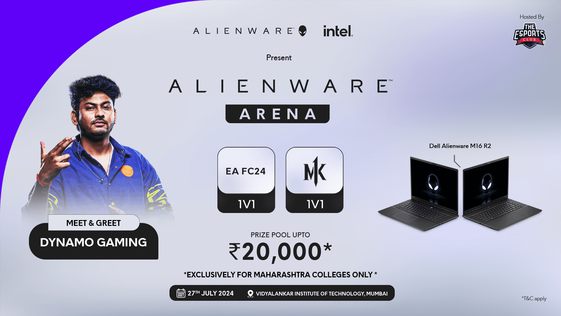 Alienware Arena - Vidyalankar Institute of Technology, Mumbai banner