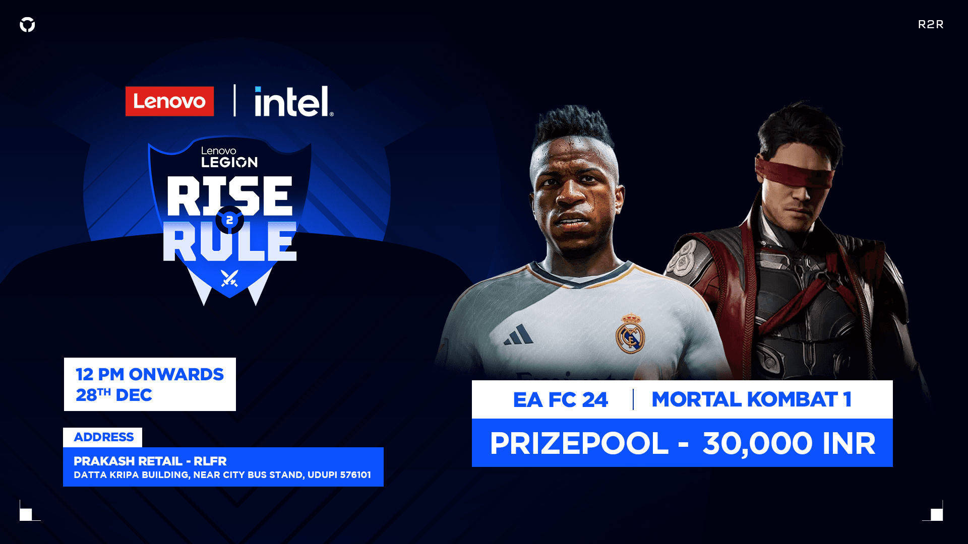 Lenovo Intel Rise2Rule - Prakash Retail, Udupi's banner