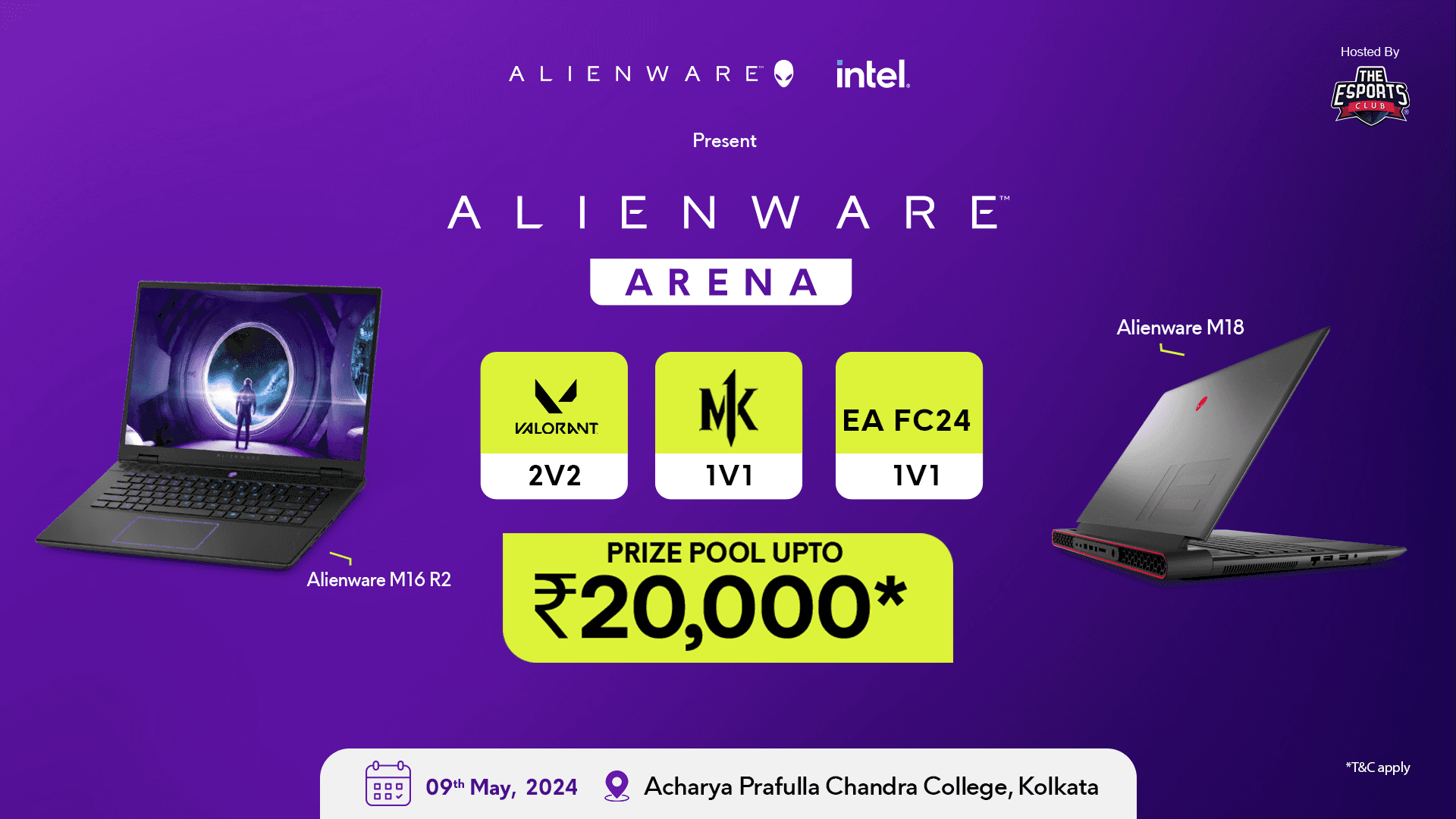 Alienware Arena - Acharya Prafulla Chandra College, Kolkata banner