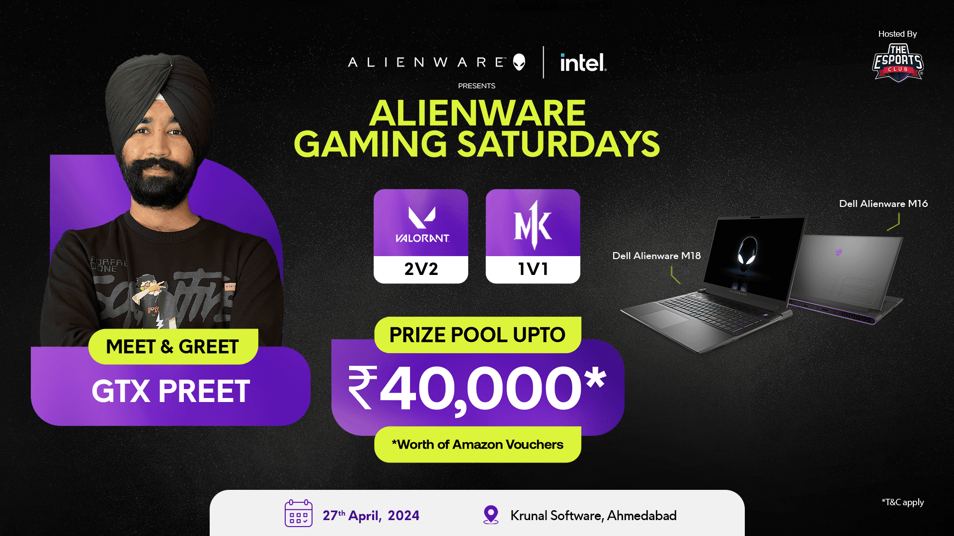 Alienware Gaming Saturdays - Ahmedabad banner