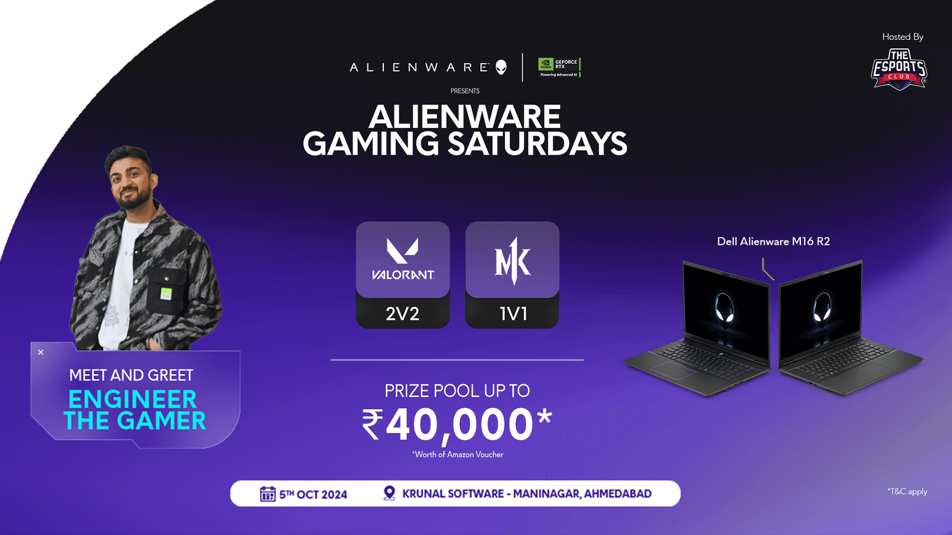 Alienware Gaming Saturdays - Ahmedabad banner