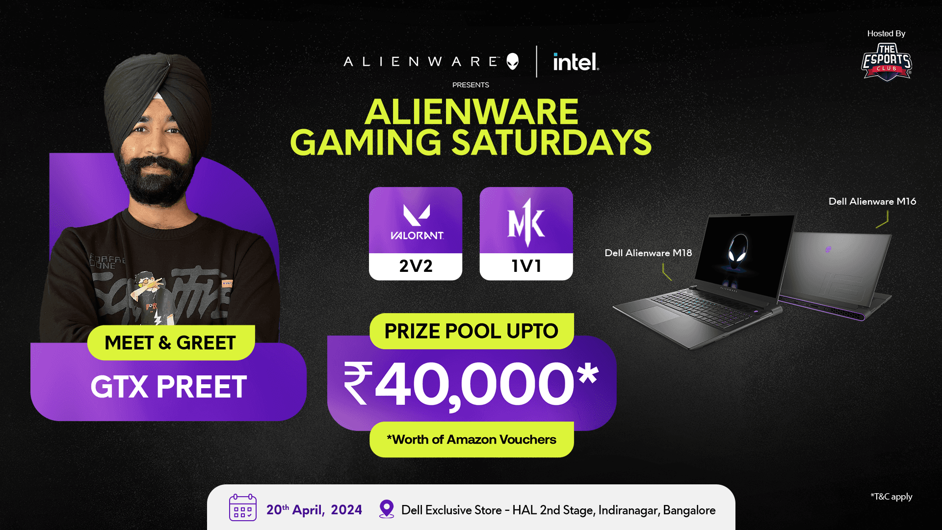 Alienware Gaming Saturdays - Bangalore banner